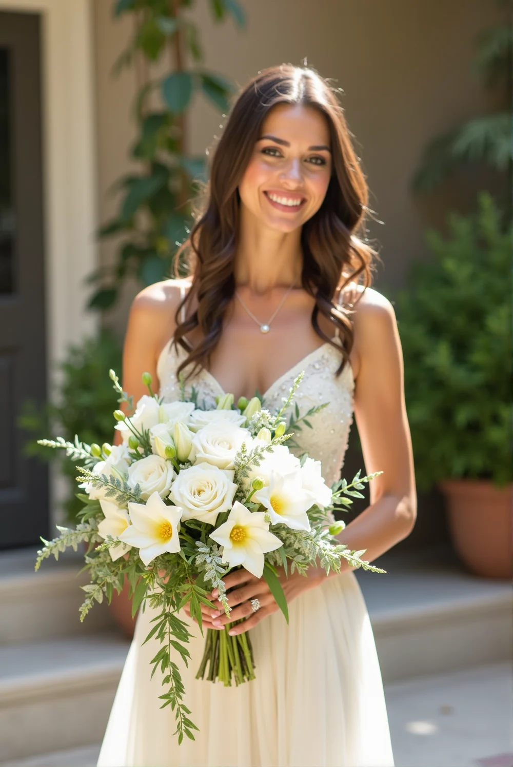 Wild Garden Cascade flower bouquet