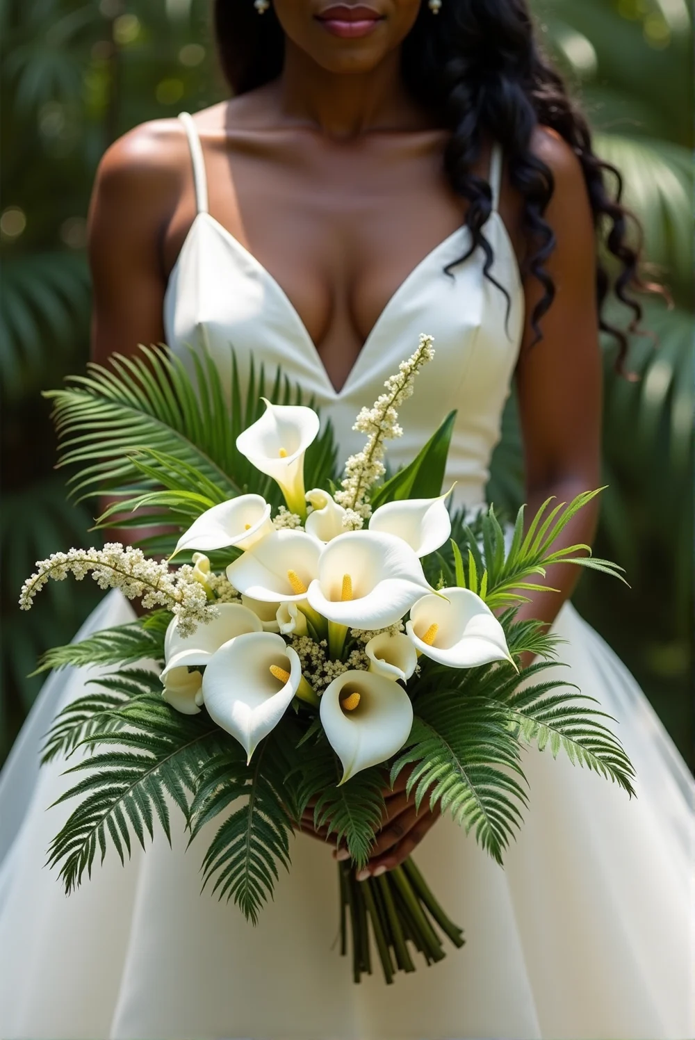 Modern Minimalist wedding flower bouquet