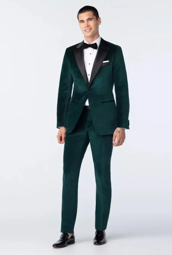 Indochino Harford Velvet Emerald Tuxedo