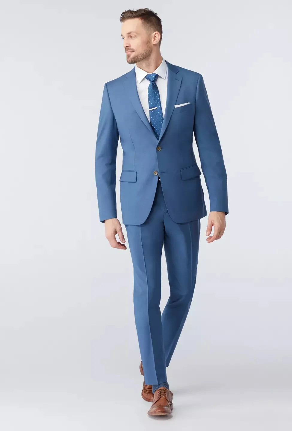 Indochino Milano Stone Blue Suit