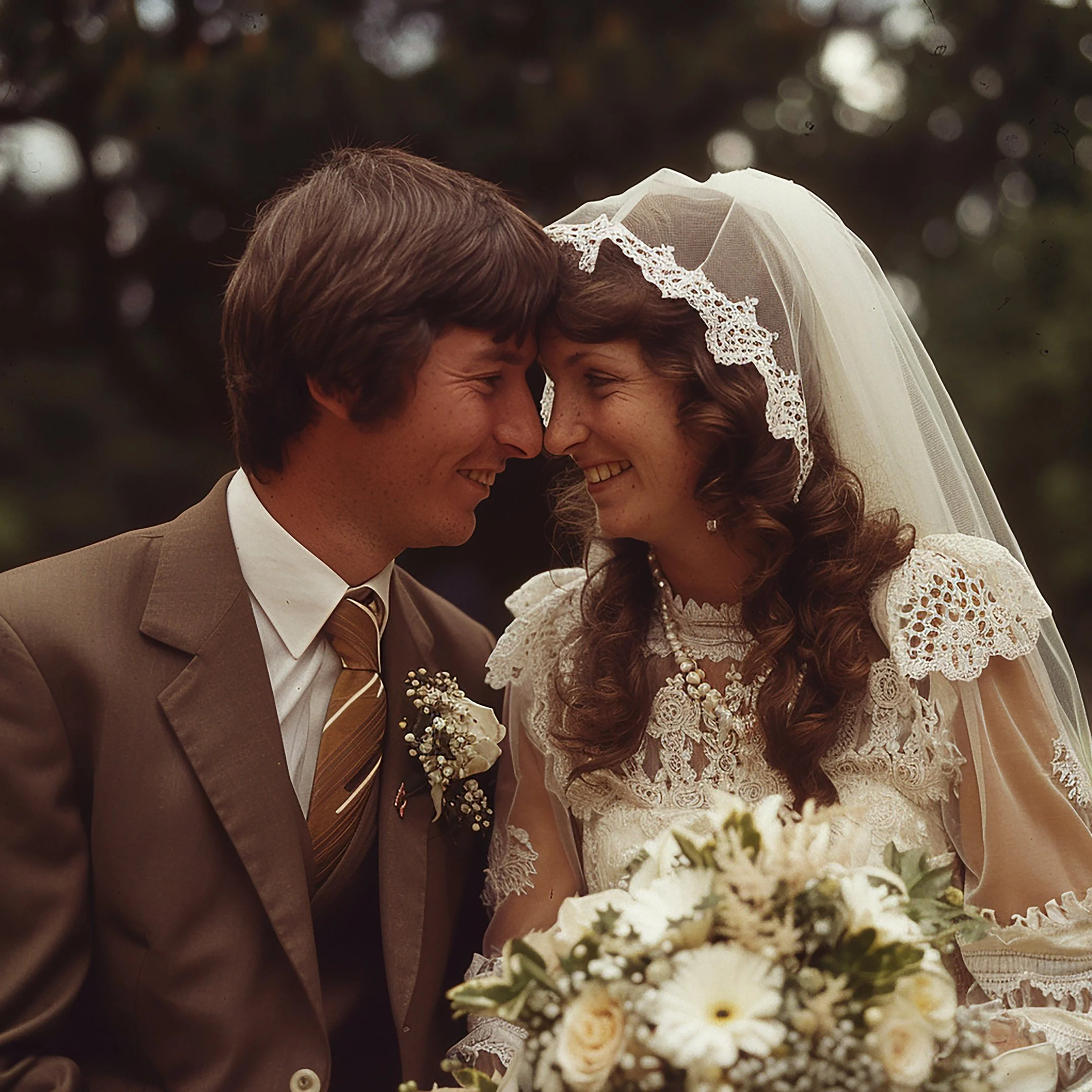 1970s wedding photo