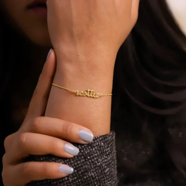 Capucinne Blue Personalized Bracelet