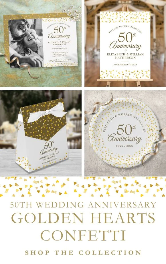 50th Wedding Anniversary Golden Hearts Anniversary Suite