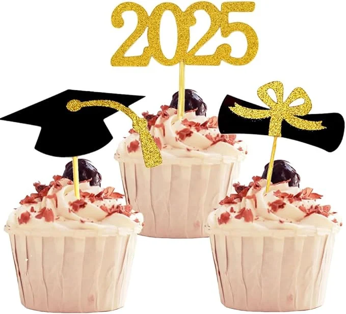 2025 Graduation Cupcake Toppers