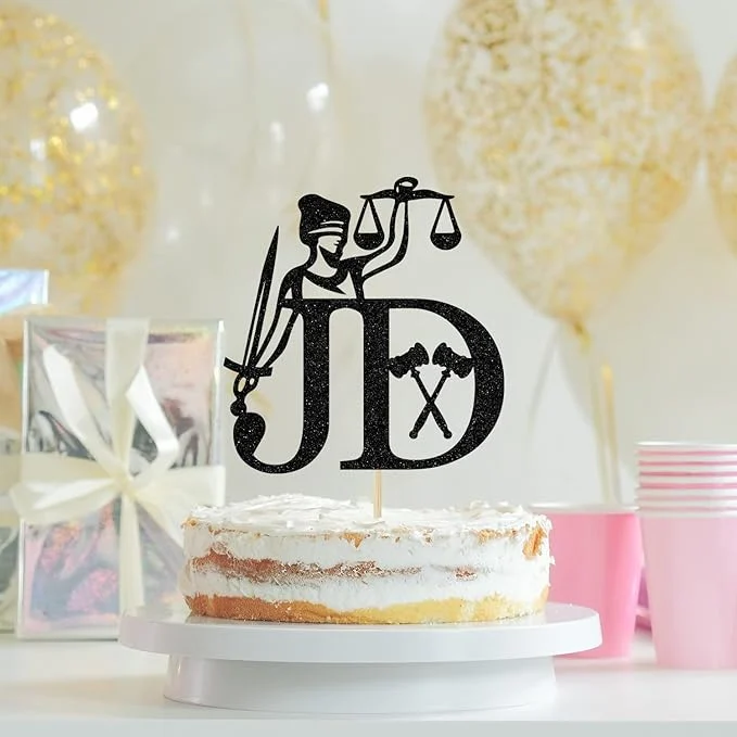 Juris Doctorate Law School Grad Cake Decor