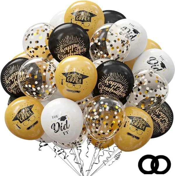 75 Pack Graduation Party Decorations Balloons Set