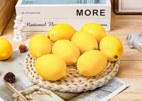 20pcs Yellow Artificial Lemons