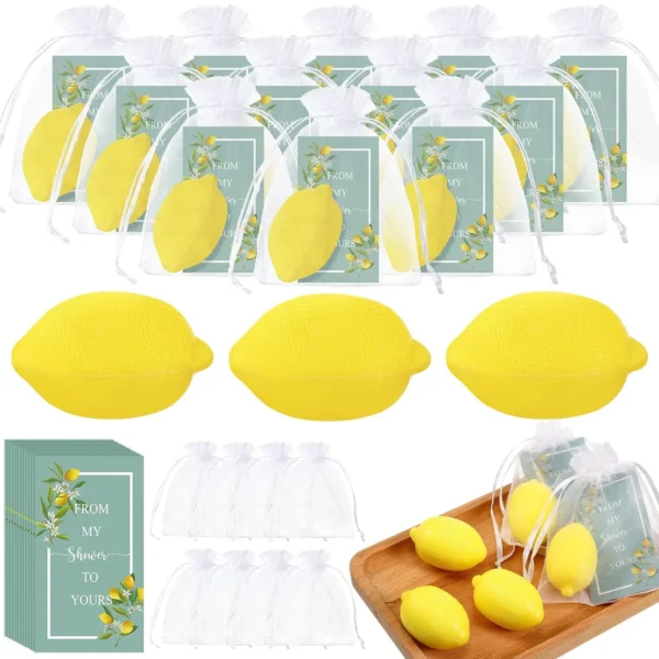 Set of 50 Wedding Lemon Soap Favors