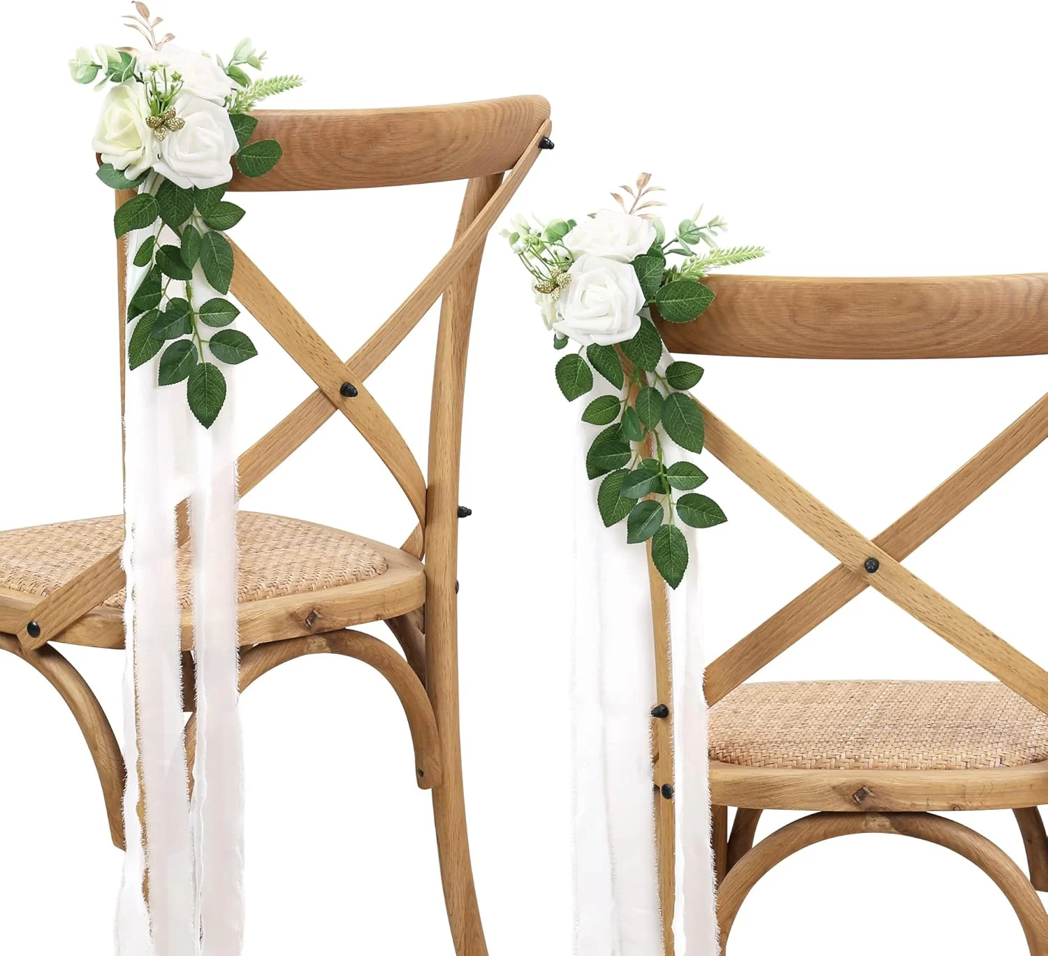 Wedding Ceremony Set of 10 Pew Flowers for Chair