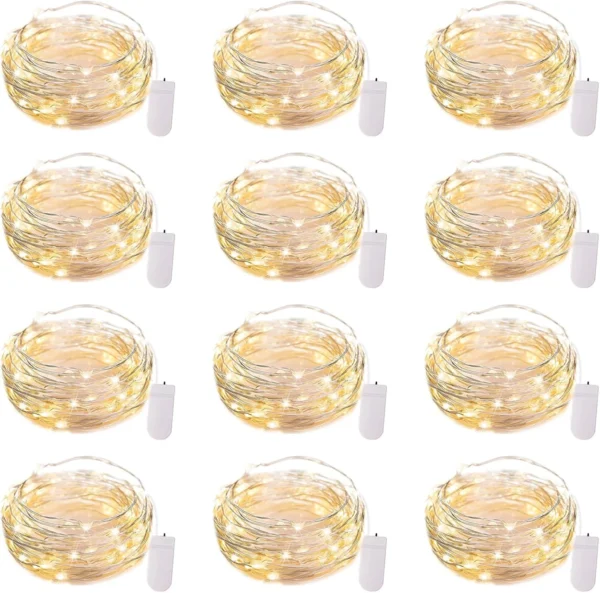 12 Pack LED Fairy Lights Battery Operated String Lights