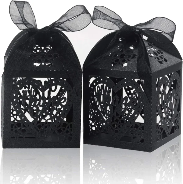COTOPHER Laser Cut Boxes, 100pcs Thank You Gift Boxes
