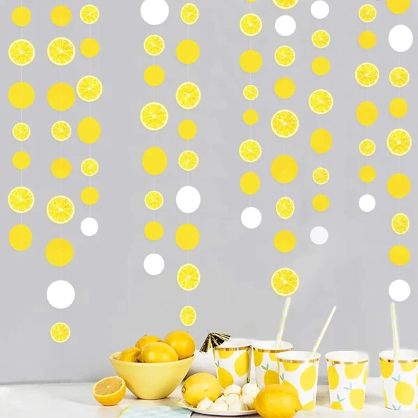 63 Ft Lemon Party Decorations Yellow