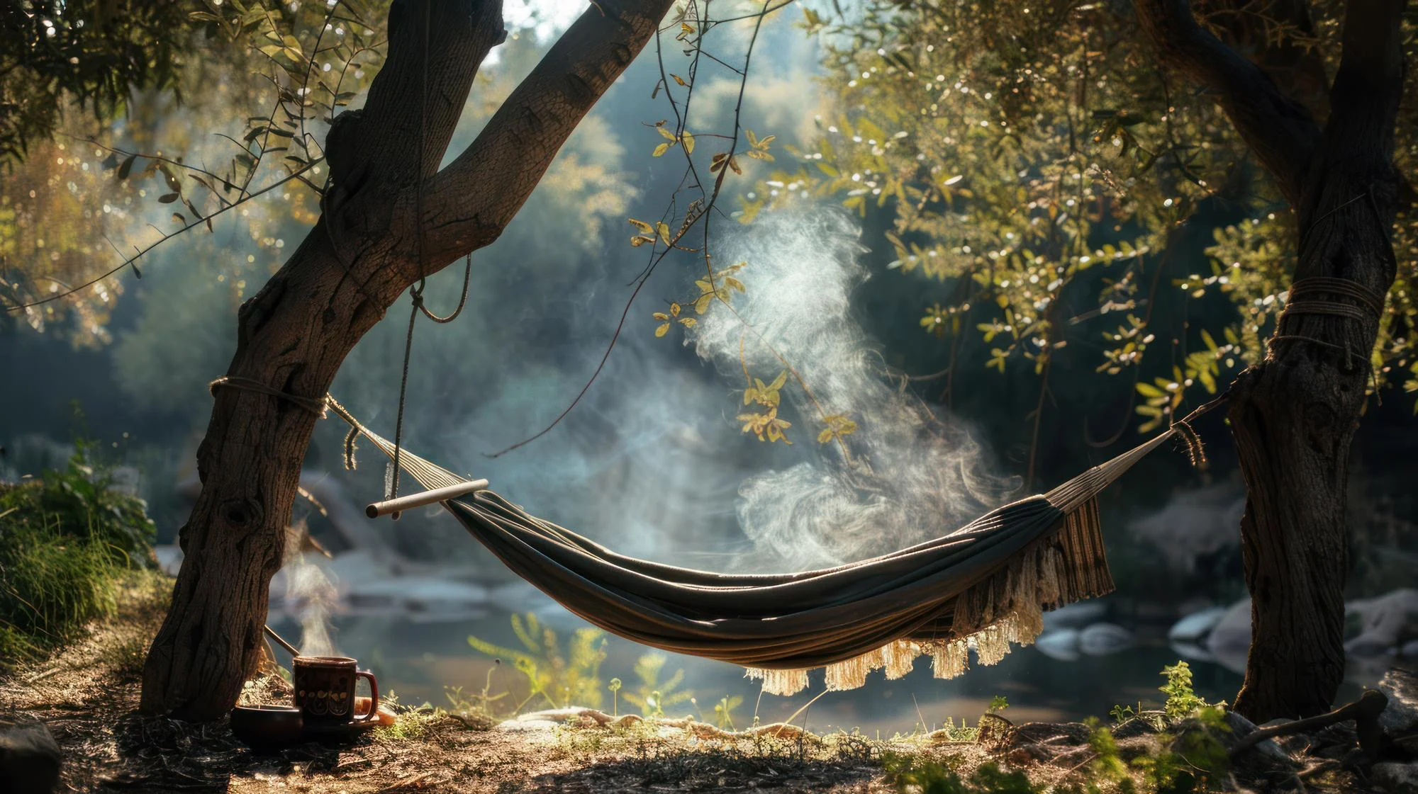 Relaxing hammock spot