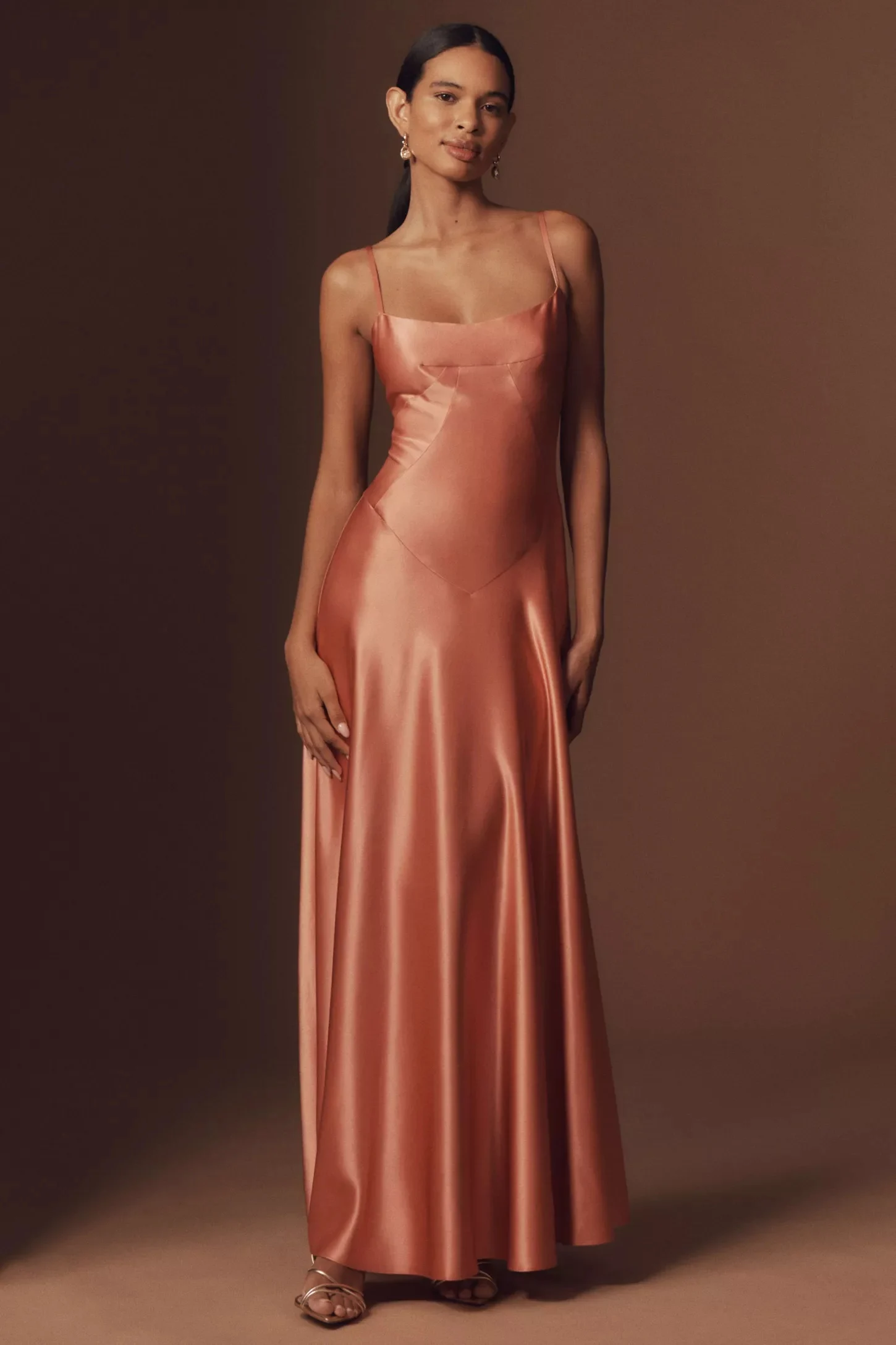 Mare Mare Emmy Satin Corset Maxi Dress