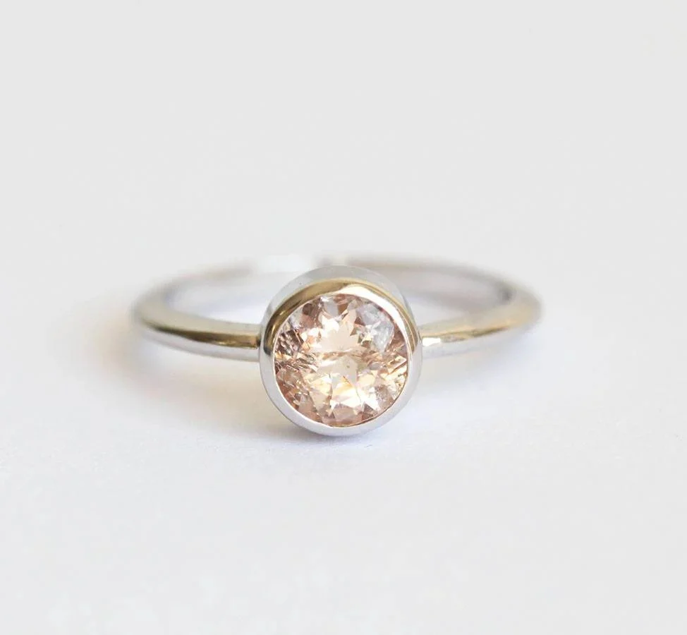 Capucinne Adele Round Morganite Ring