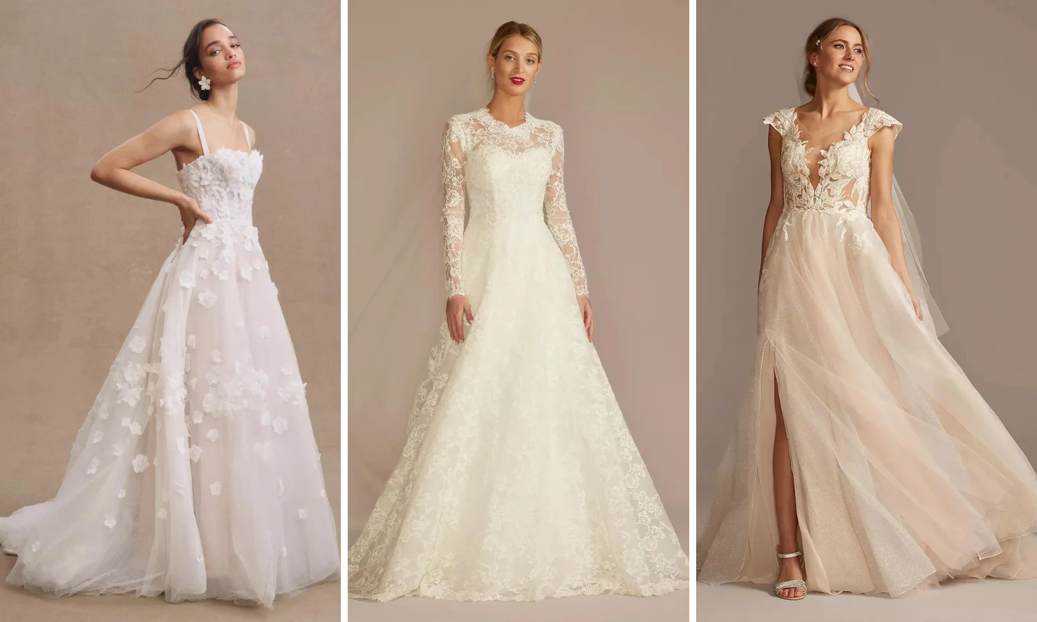 Floral wedding dresses blog cover image