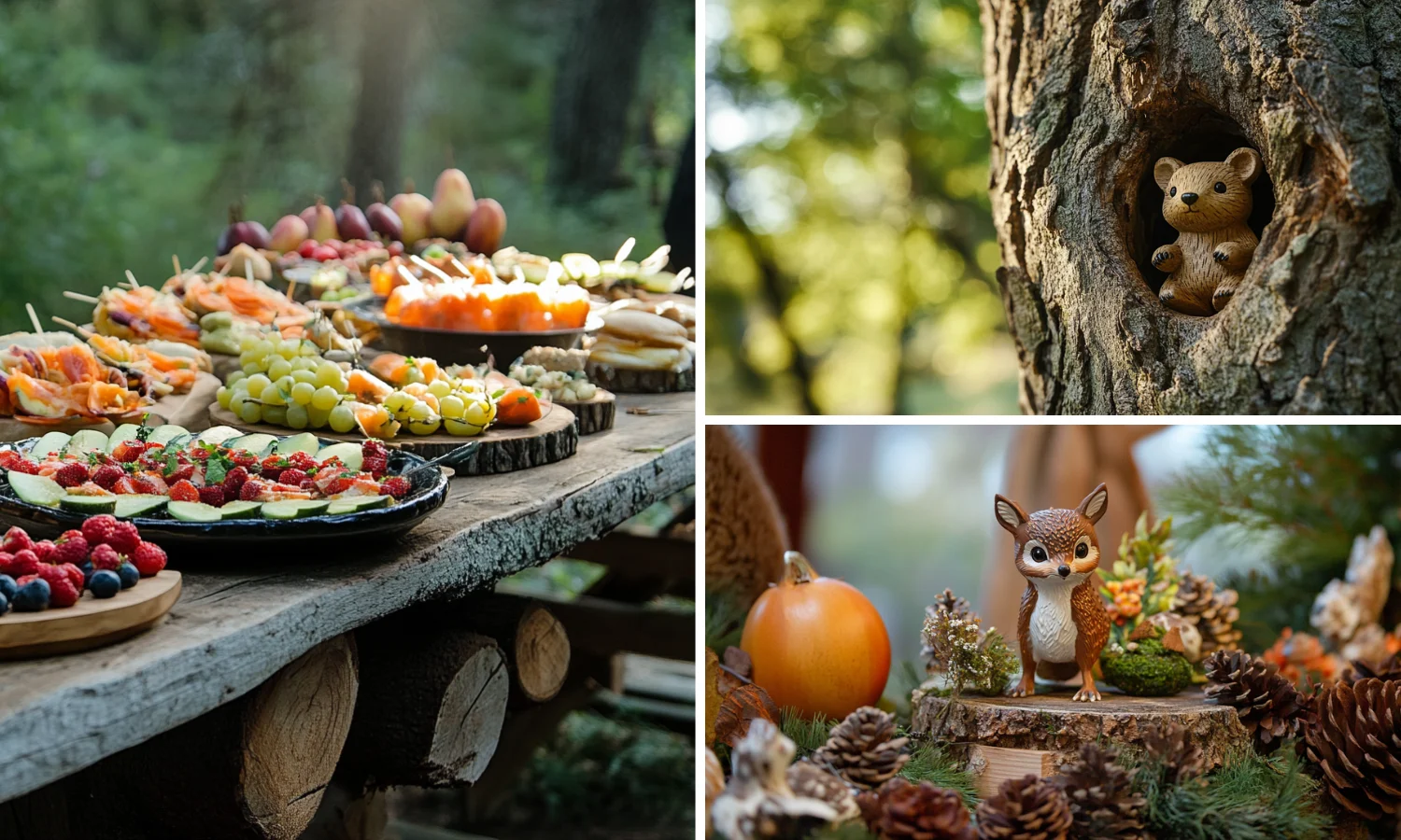 Forest woodland animals baby shower blog cover image