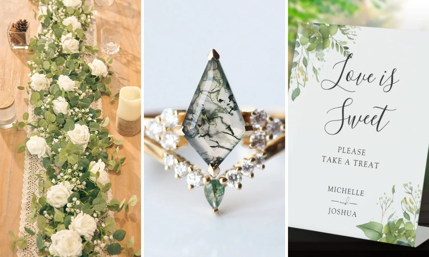Greenery Wedding Inspo Board Cover