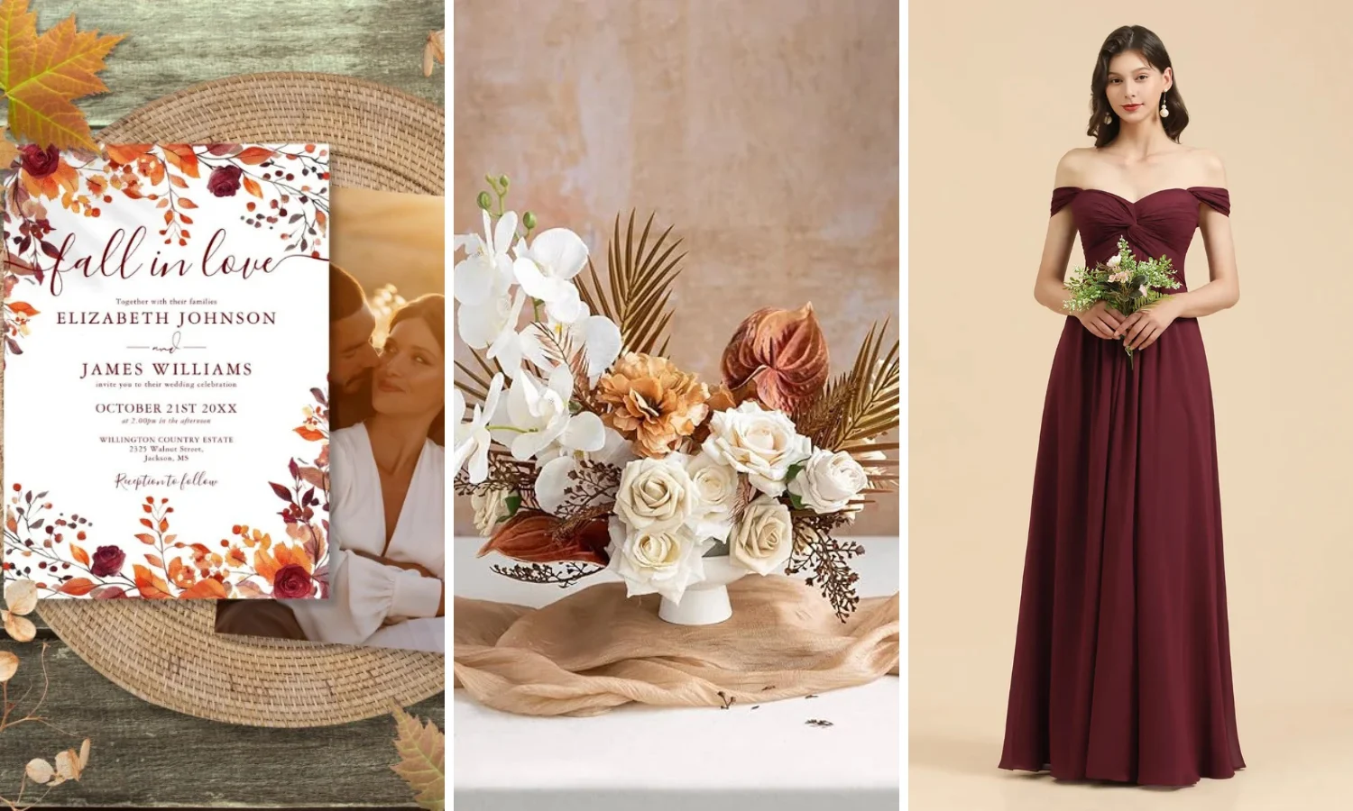 Autumn/Fall Wedding Inspo Board Cover