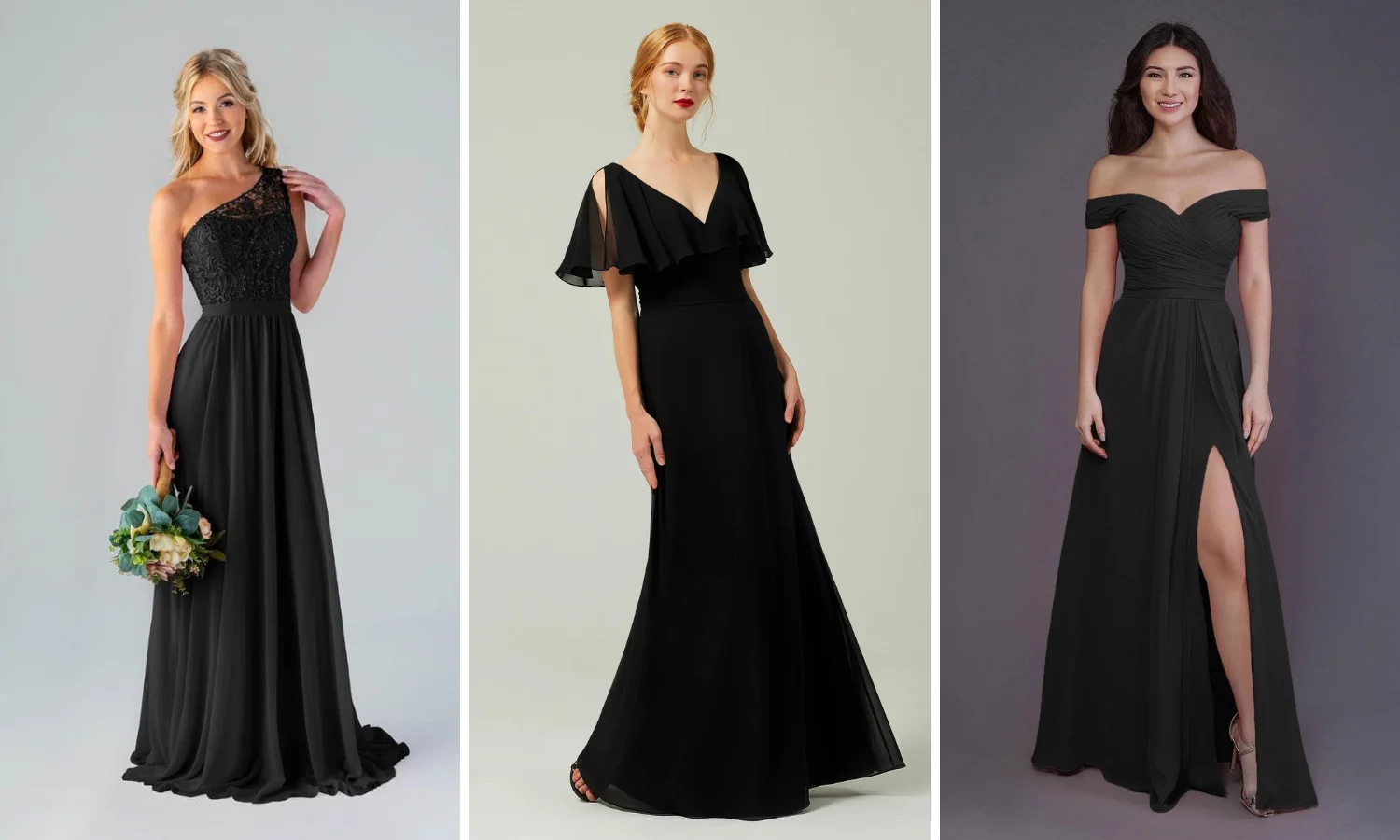 Black Bridesmaid Dress Inspo Board Cover