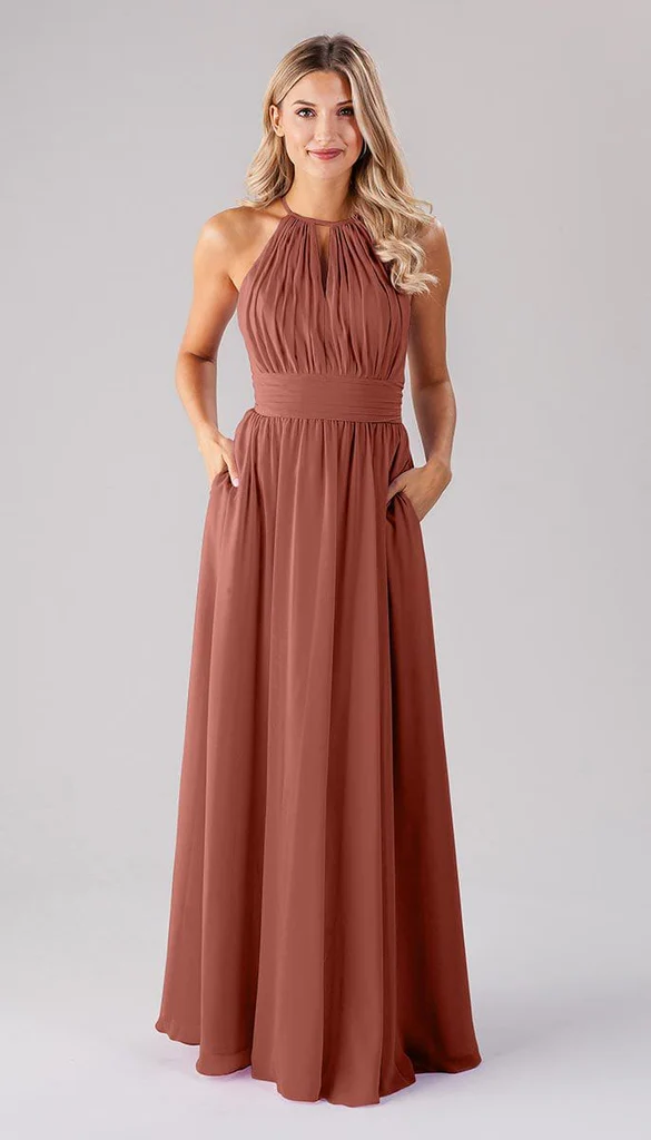 Kennedy Blue Bailey Halter Neckline Dress