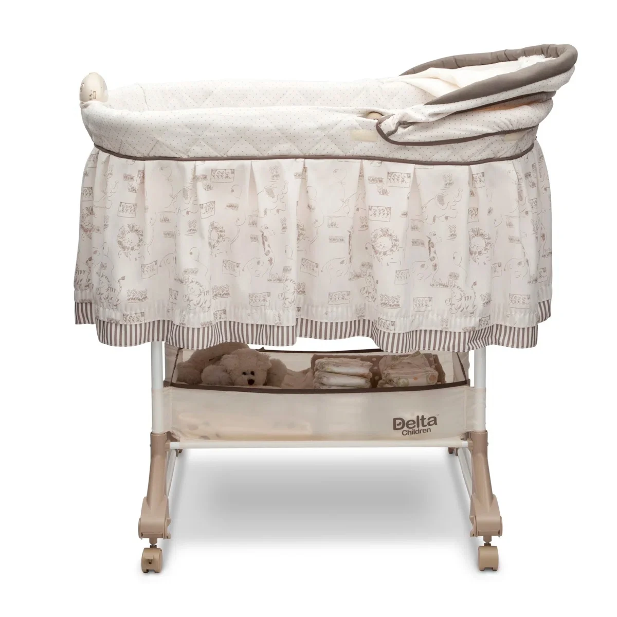Wayfair Animal Bassinet with Bedding and Mattress Side