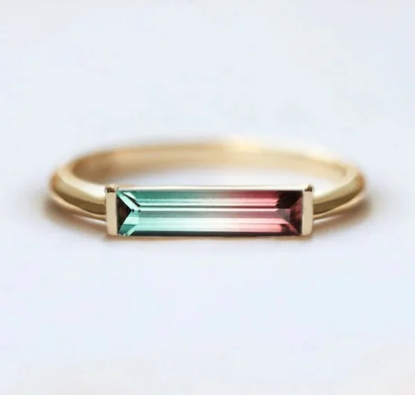 Capucinne Belinda Watermelon Tourmaline Ring