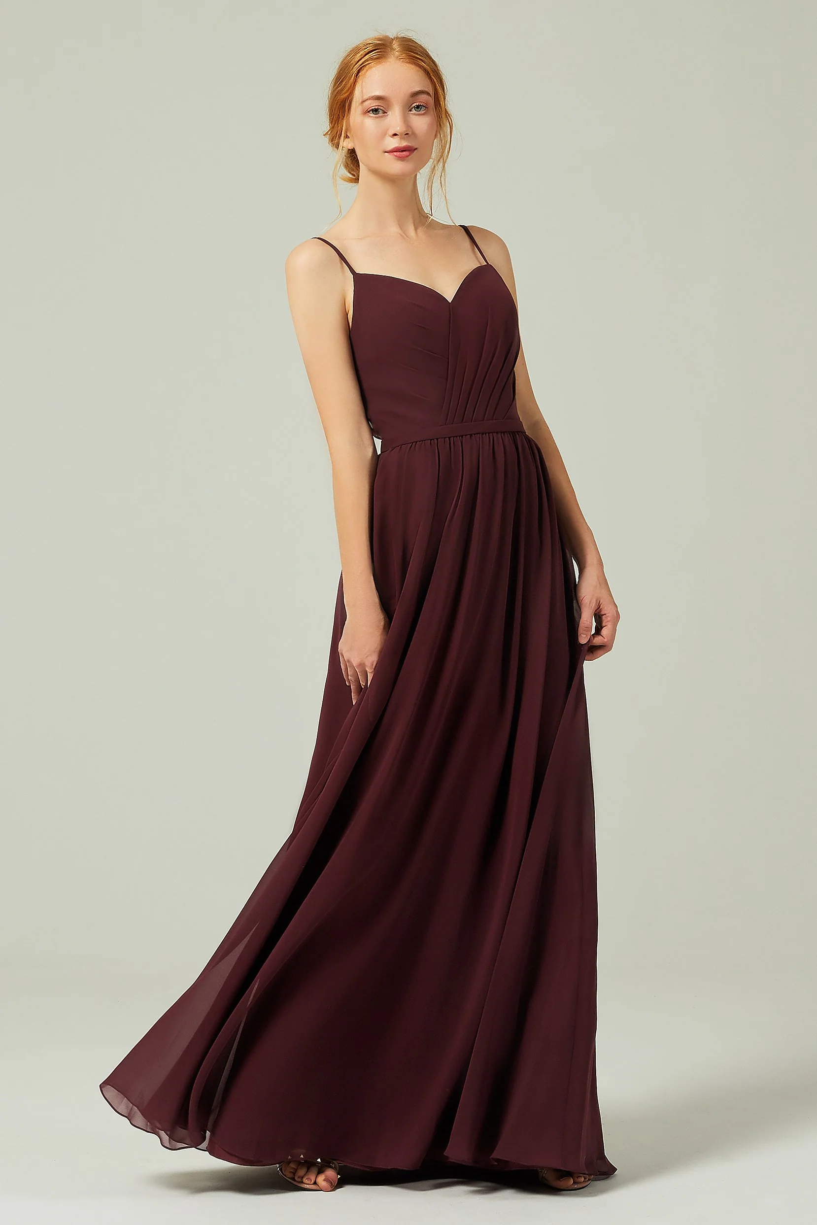 Cocomelody A-Line Floor Length Chiffon Dress