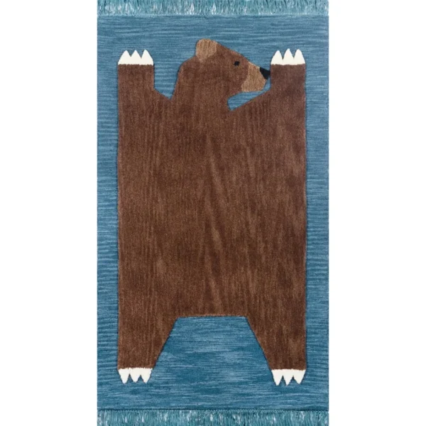 Wayfair Castile Kids Navy Area Rug
