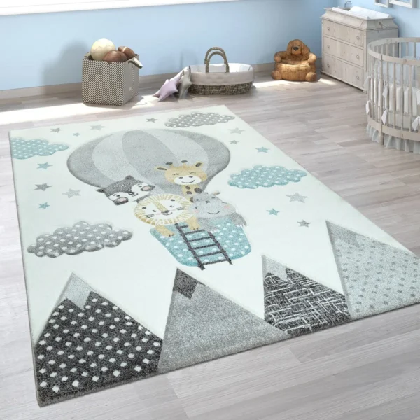 Wayfair Safari Animals Mountain Nursery Rug