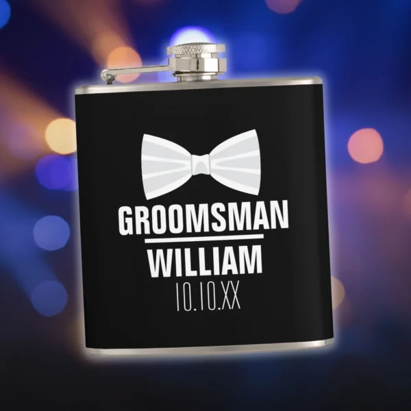 Custom Best Man Groomsman Wedding Flask