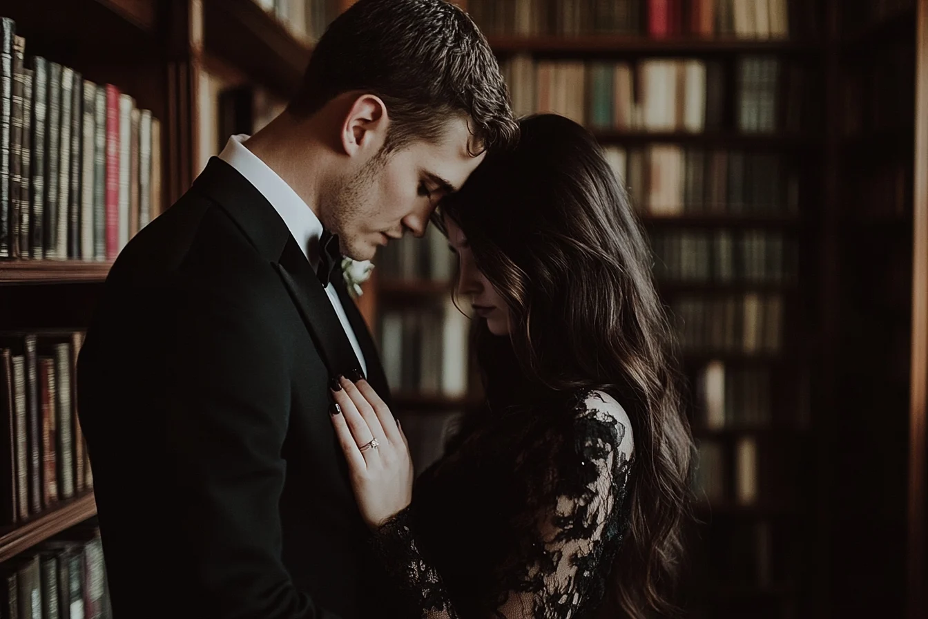 DARK ACADEMIA WEDDING PHOTO