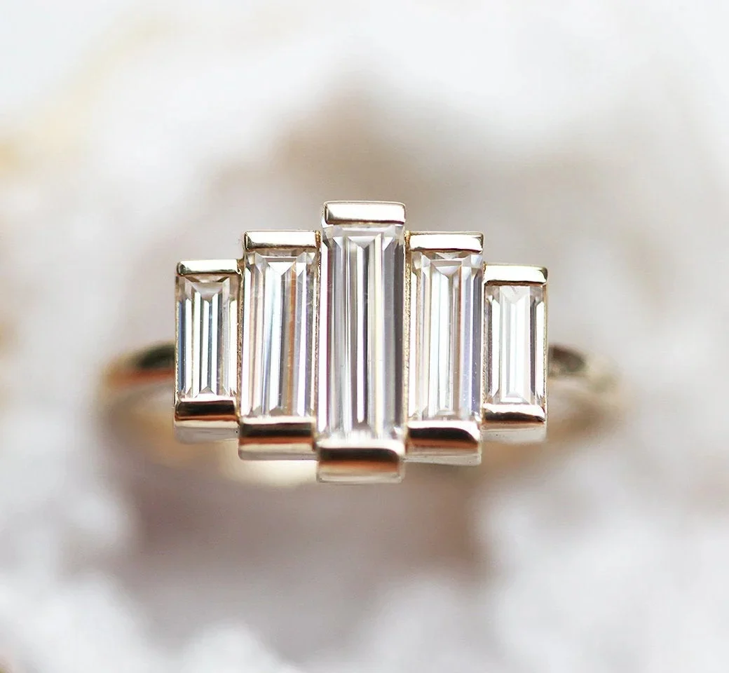 Capucinne Daphne Baguette Diamond Ring