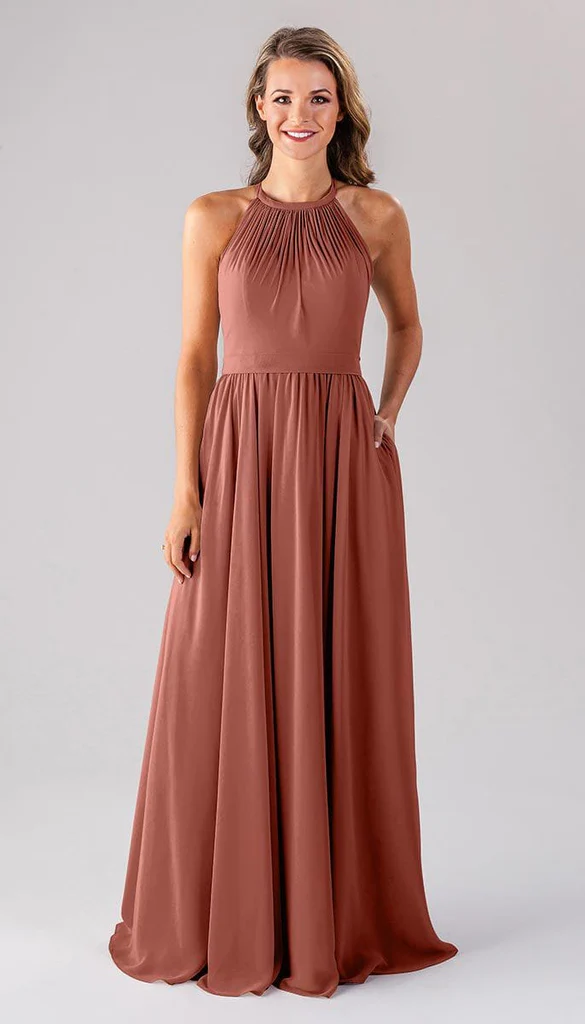 Kennedy Blue Erica Modest Chiffon Dress