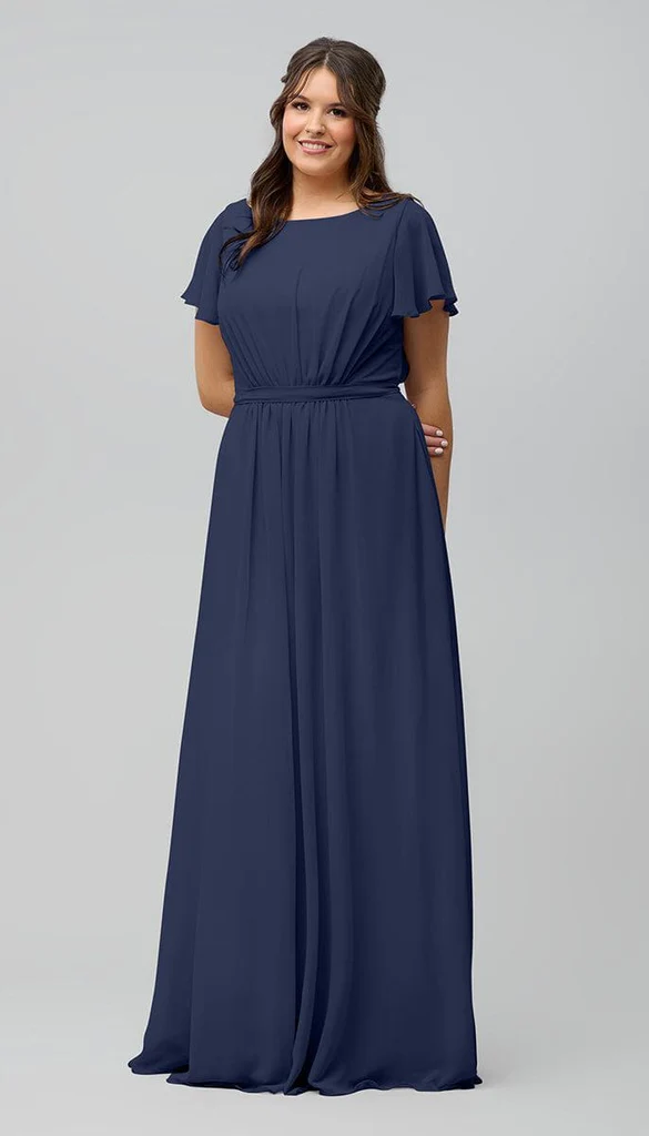 Kennedy Blue Holly Modest Bridesmaid Dress