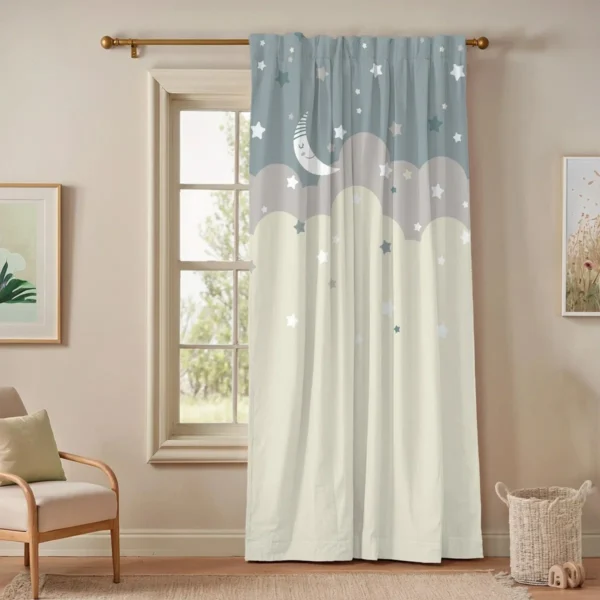 Wayfair Lined Blackout Thermal Moons and Stars Single Panel CurtainWayfair Lined Blackout Thermal Moons and Stars Single Panel Curtain
