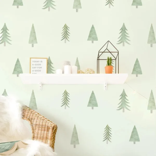 Project Nursery Evergreen Tree Toss Wall Decals