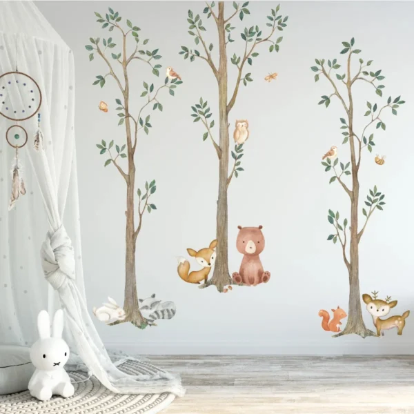 Wayfair Woodland Watercolor Wall Decals