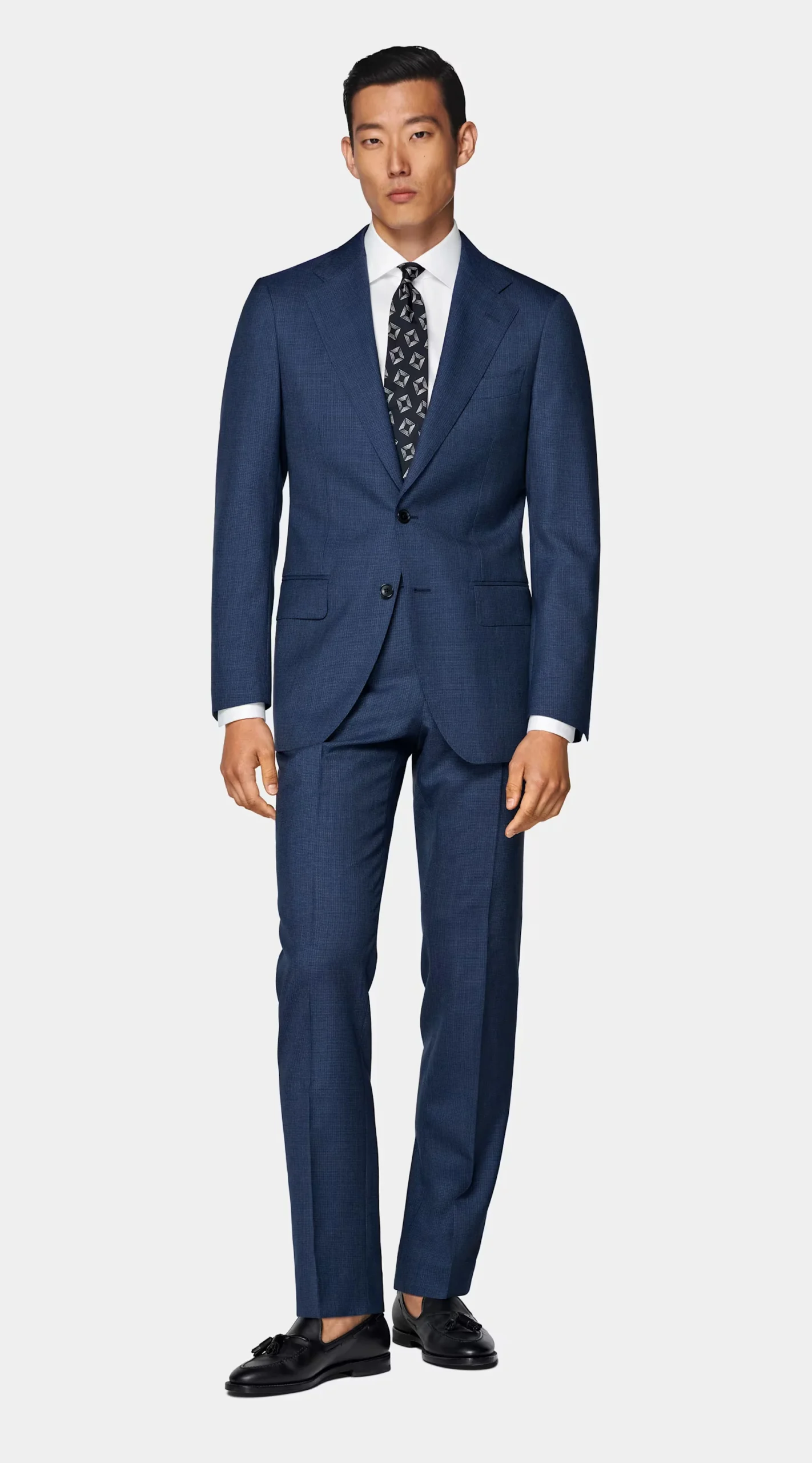 Suitsupply Mid Blue Perennial Tailored Fit Havana Suit