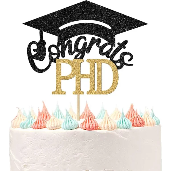 Congrats PhD Cake Topper