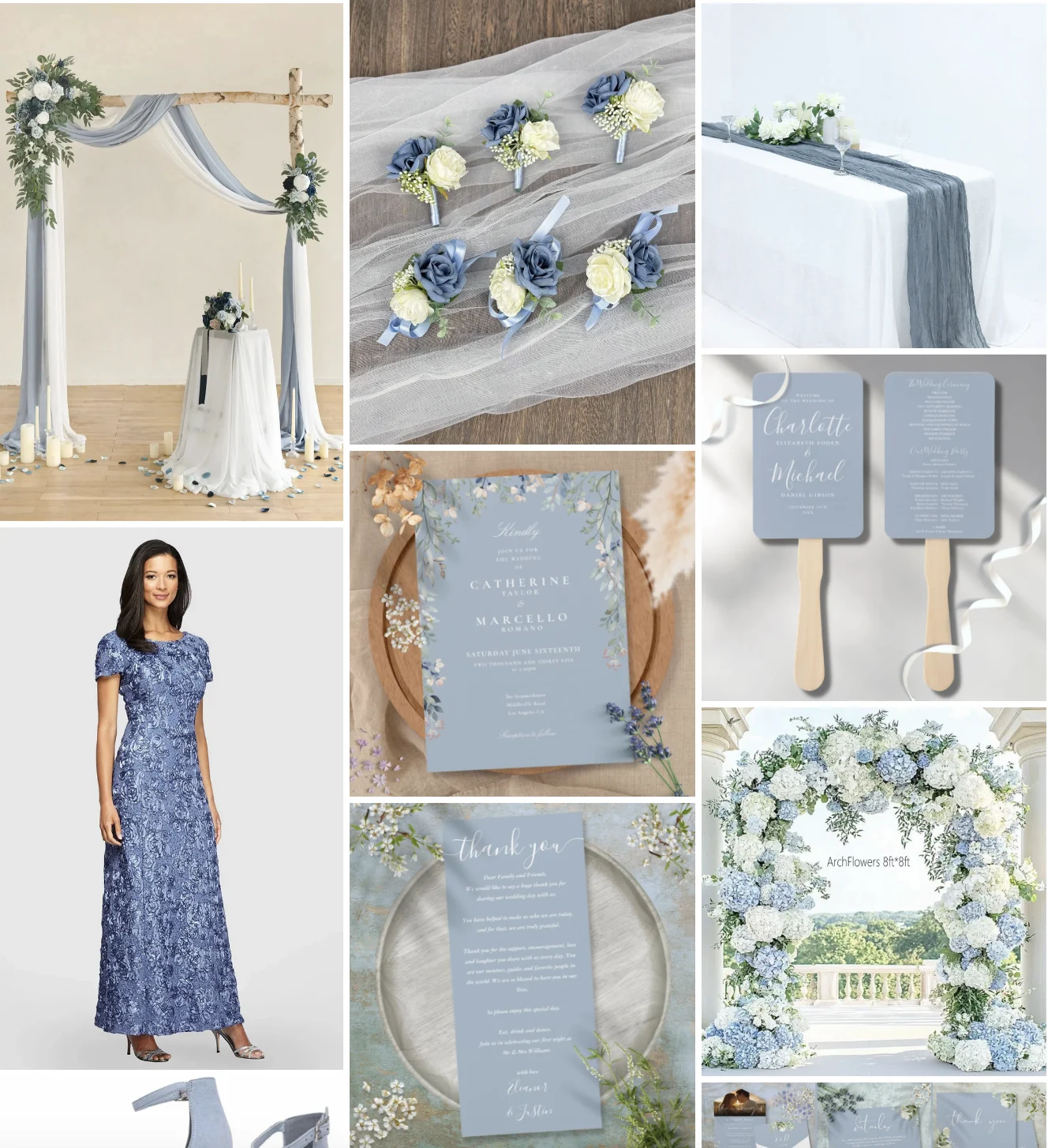 Dusty Blue Inspo Board Preview