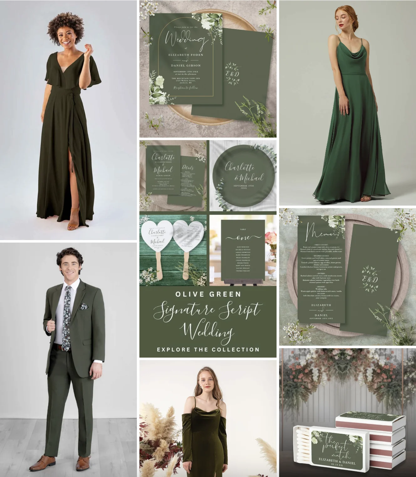 Olive Green Inspo Board Preview