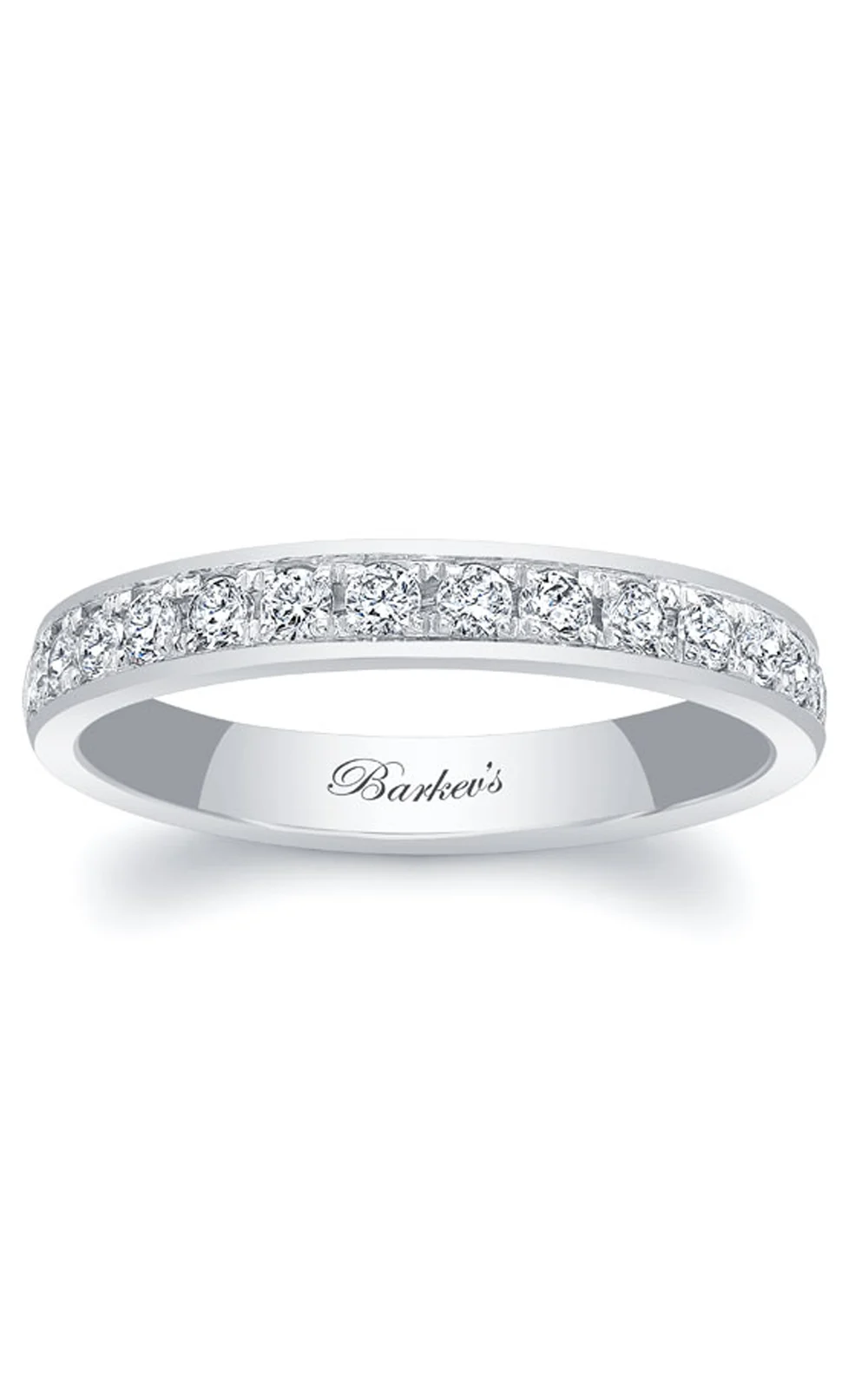 Barkev's 3mm One Row Domed Diamond Wedding Band