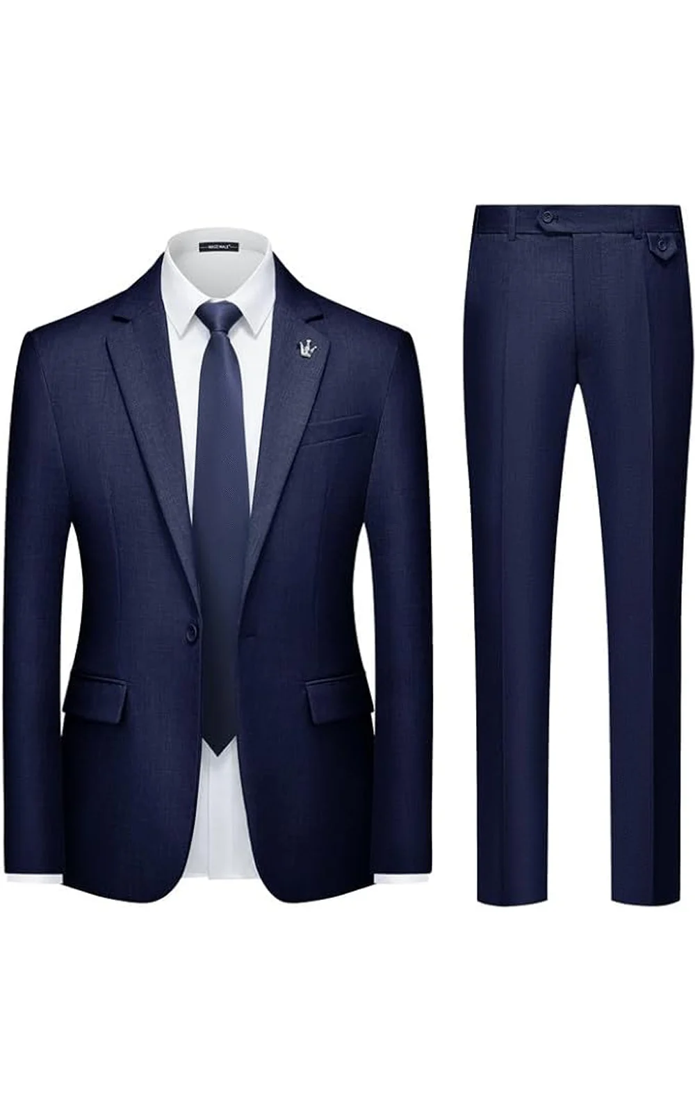 MAGE MALE Mens 2 Piece Suit Slim Fit