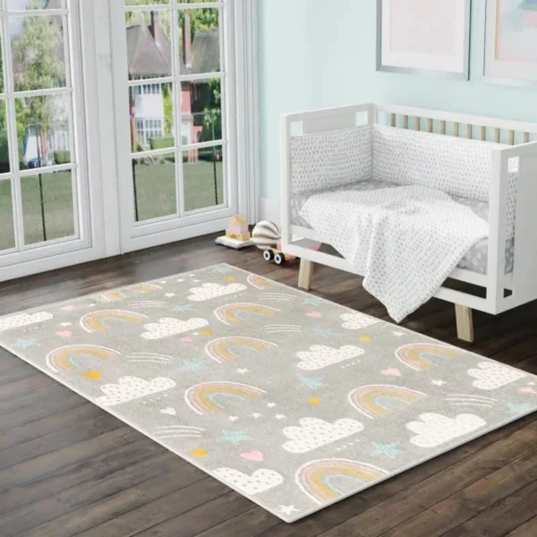 Wayfair Whimsy Kids Rainbow Rug