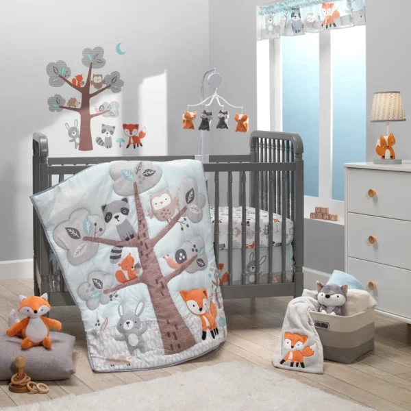 Wayfair Woodland Friends 3 Piece Crib Bedding Set