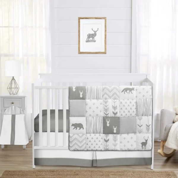 Wayfair Woodsy 4 Piece Crib Bedding Set