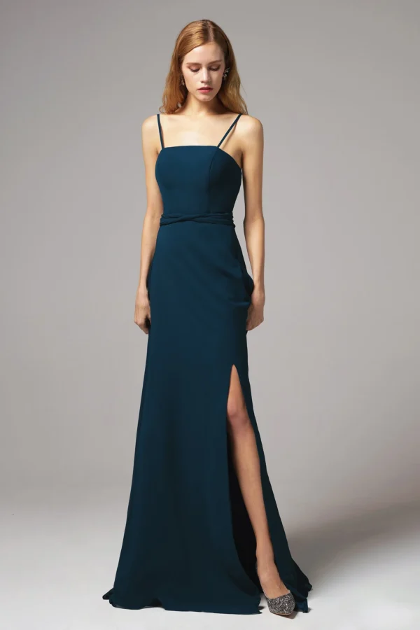 Cocomelody A-Line Floor Length Chiffon Bridesmaid Dress