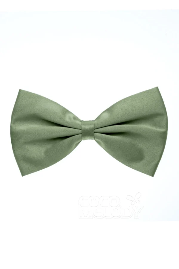 Cocomelody Men's Elastic Silk Like Satin Bow Ties