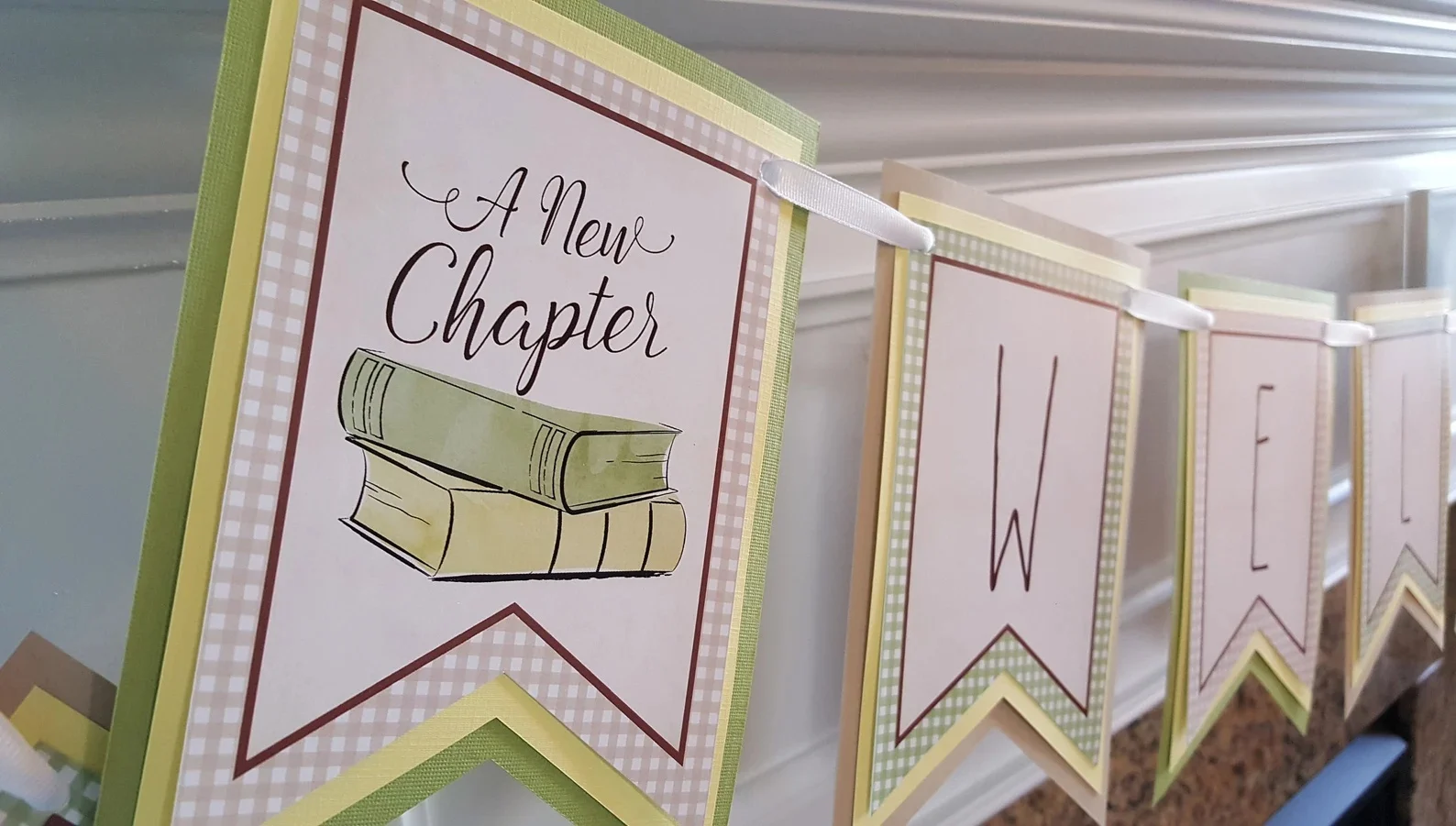 A New Chapter Baby Shower Banner